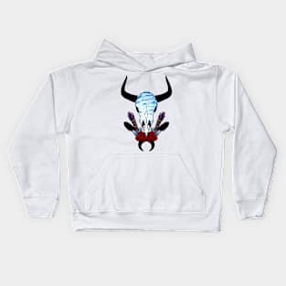 cattle skull Kids Hoodie